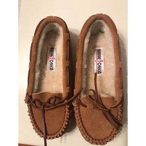 Fuzzy mocassins